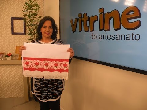 Pano de Copa com Barrado Holandês com Deize Costa | Vitrine do Artesanato na TV