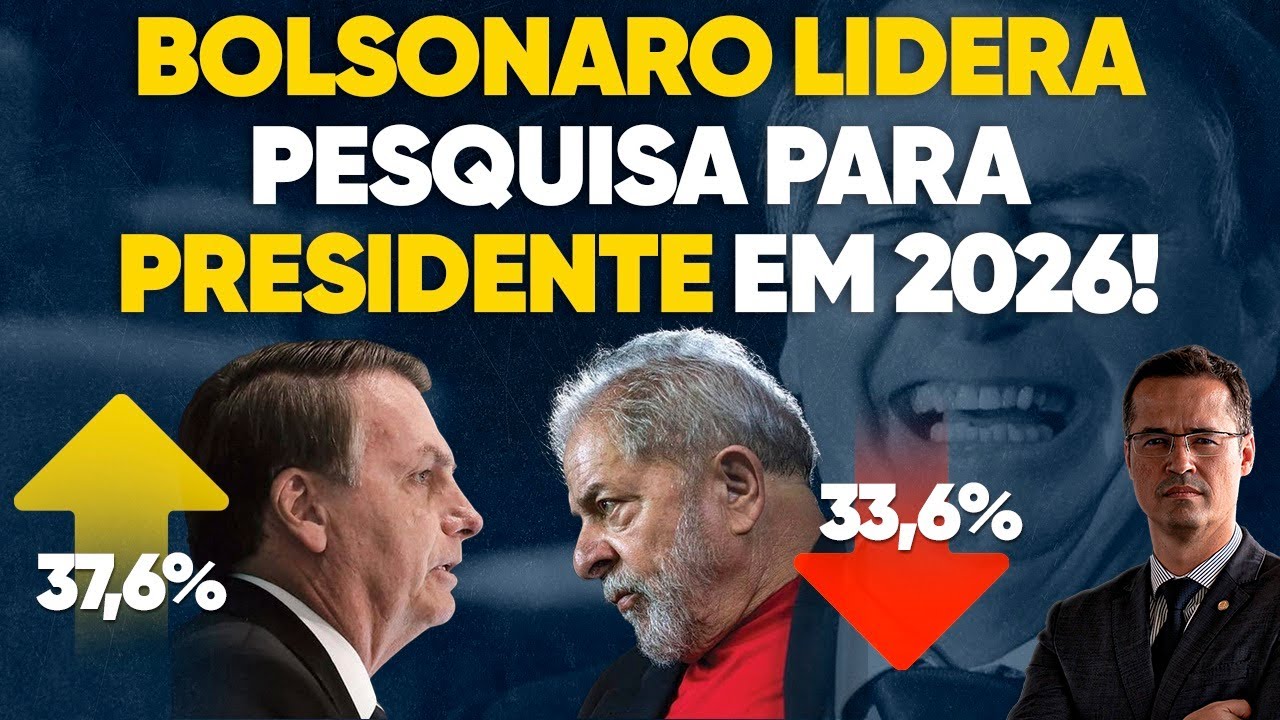 Bomba: Bolsonaro está à frente de Lula para presidente em 2026, diz nova pesquisa