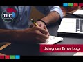 Using An Error Log