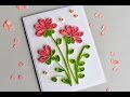  How to Make - Greeting Card Quilling Flowers - Step by Step | Kartka Okolicznościowa