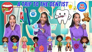 A Trip To The Dentist| Brushing and Flossing| Healthy Foods| Learning with Ms Houston