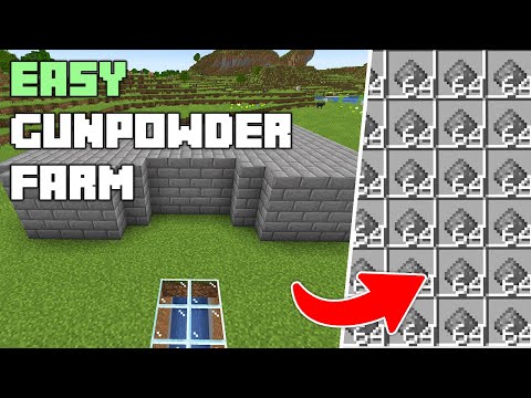 The Easiest Gunpowder Farm in Minecraft 1.21!