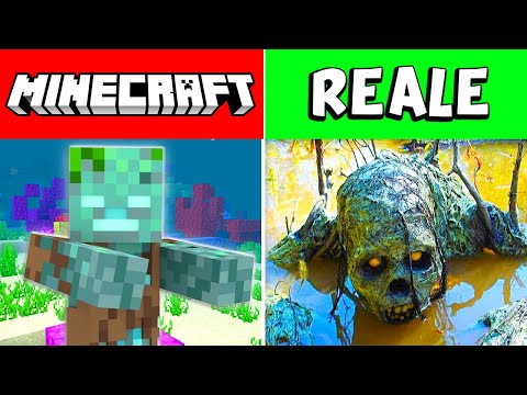 I MOSTRI DI MINECRAFT NELLA VITA REALE