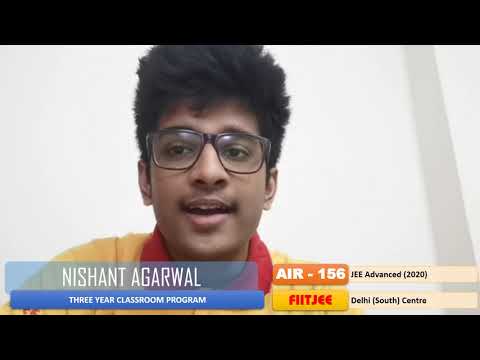 NISHANT AGARWAL | AIR 156 - JEE Advanced 2020 Result