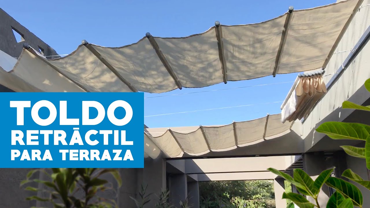 Cómo hacer un toldo retráctil para terraza