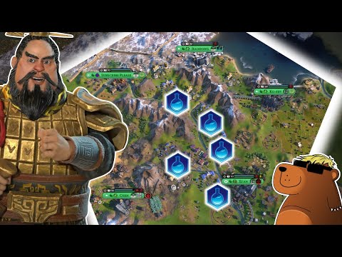 Civ 6 | Amongst The Chaos, I Built An EPIC Campus Valley!!! – (#3 Deity Unifier Qin Civilization VI)