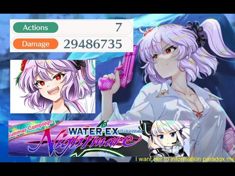 [Touhou Lost Word global] Water EX Nightmare "SOLO" CLEAR (Ce1 Flandre)