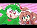 MELON PLUSHIE AND MONIKA NENDOROID ANIMATION