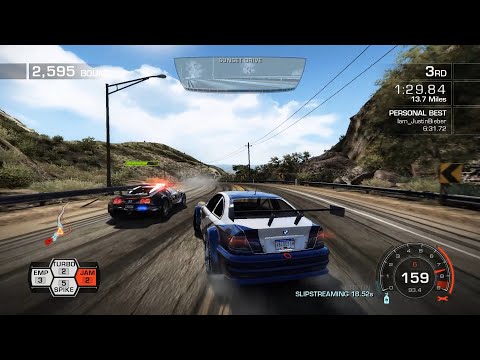 Need For Speed Hot Pursuit - BMW M3 GTR Gameplay in "One Step Ahead" & "Hunted"