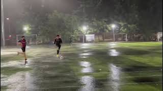 kartik Aryan plying football in rain #star Vibes