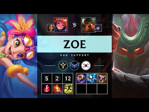 Zoe Support vs Nautilus - KR Diamond Patch 25.17