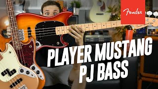 Video thumbnail for Fender Player Mustang PJ Bass by GAK