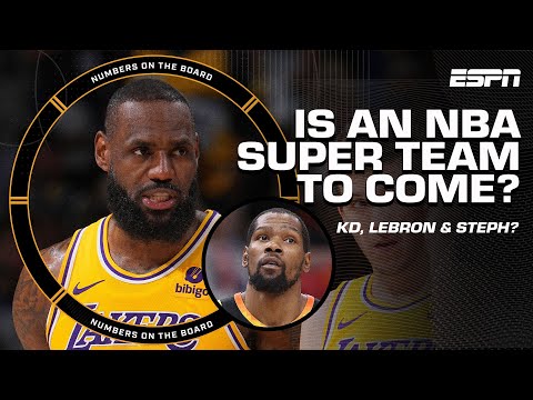 What would a SUPER TEAM with KD, LeBron & Steph LOOK LIKE 👀 | Numbers on the Board