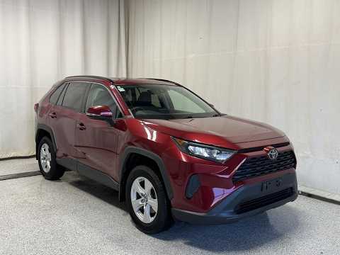 2019 Toyota RAV4 AWD LE in Red for sale at Park Mazda in Sherwood Park, AB