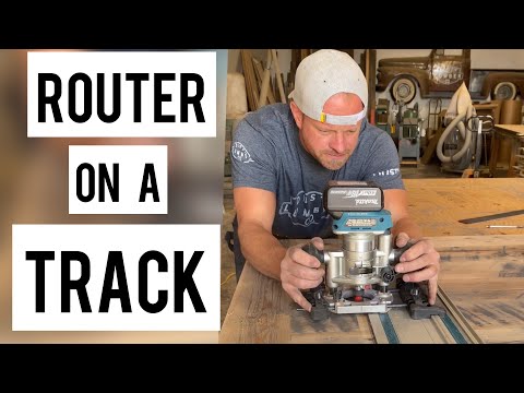 How to cut slots with  a router on a track