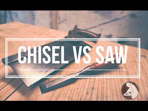 Hand Tool Woodworking - Cutting The Housing / Dado Joint  Without A Saw