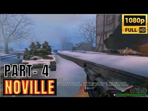Call of Duty: United Offensive Gameplay Walkthrough Part 4 - Noville Remastered | US Campaign