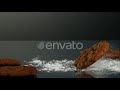 Cookies Falling And Bouncing In Ultra Slow Motion 1500fps Reflective Surface COOKIES PHANTOM