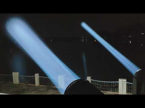 5000W Xenon sky tracker compare with 461W OSRAM HRI outdoor Beam