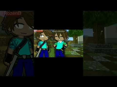 !Repost! Herobrine is Faster n harder today 💙⚔️ #minecraft #gacha #steve #herobrine #edit