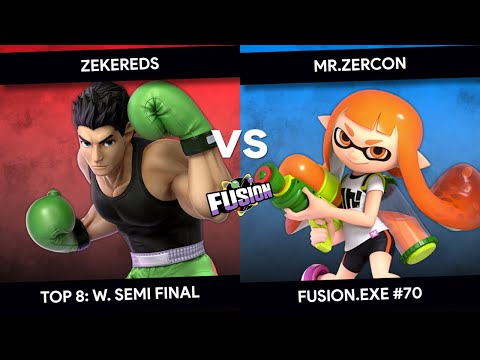 Fusion.exe 70 - ZekeReds (Little Mac) vs Mr Zercon (Inkling) - Top 8 - Winners Semis