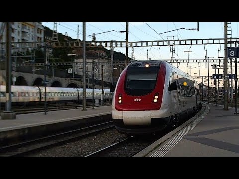 Des trains en gare de Neuchâtel ‐ Le Rail Du Grand Est