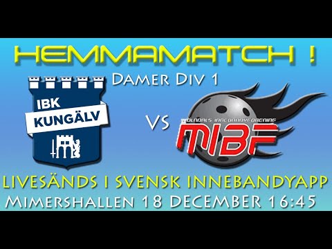 IBK Kungälv vs Mölndals IBF Damer Div.1