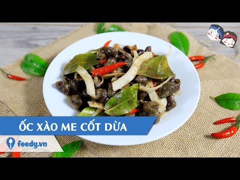 Hướng dẫn cách làm Ốc xào me cốt dừa với #Feedy