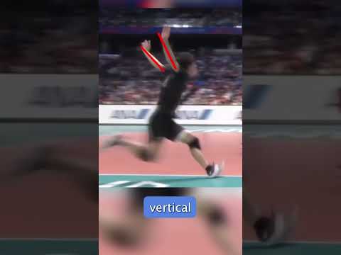 Aggressive Back Swing During Spiking Approach Jump