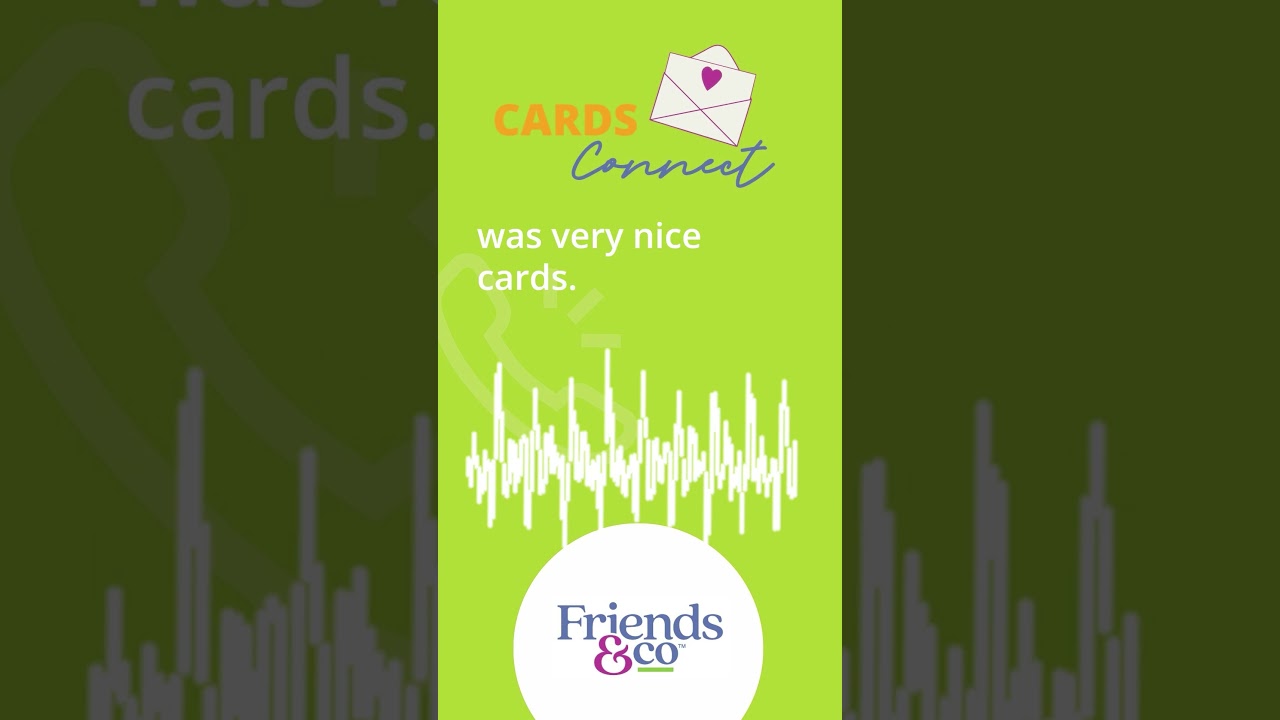"I'm 87, I'm blind, I am calling to say Thank You" | Friends & Co