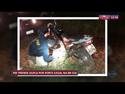 PRF prende dupla por porte ilegal na BR 316 (15 05 20)