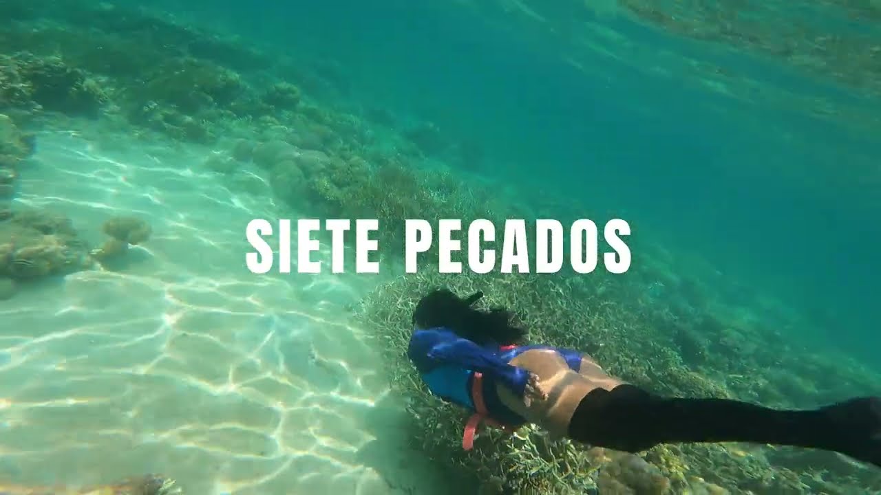 Catch a glimpse into snorkeling at Siete Pecados .