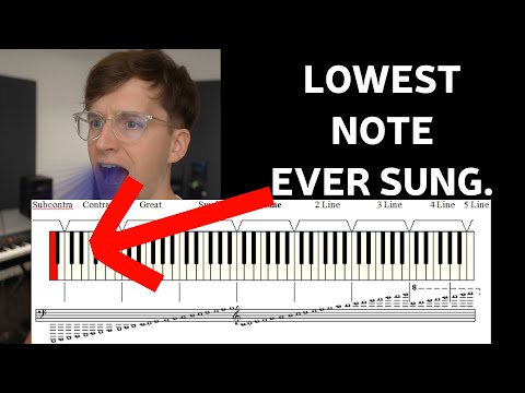 Singing the Lowest Bass Notes EVER (Deepest Voice Test) C5 - A0