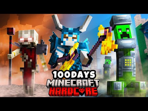 I Survived 100 Days In BEYOND DEPTH But In Minecraft Hardcore