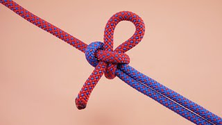 Two rope connection methods, knot connection