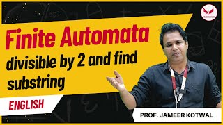 Download the video "Finite automata | Divisible by 2 and Find Substring #labtech #nfa #dfa #jameerkotwal"