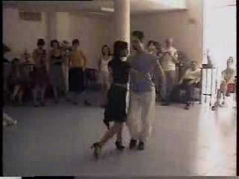  Javier Rodriguez  and  Geraldine Rojas  are  dancing  to  the  tango  "  Nochero Soy  "