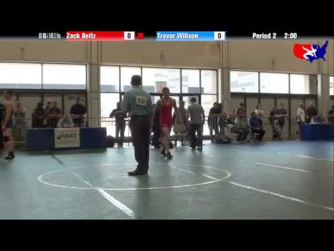 Zack Beitz vs. Trevor Willson at 2013 Junior Nationals - FILA - FS