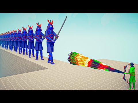 13x SAMURAI GIANT vs EVERY GOD - Totally Accurate Battle Simulator TABS