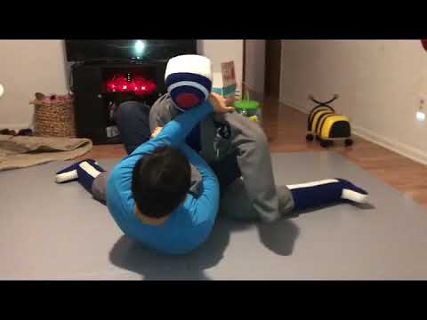 Testing the grappling dummy