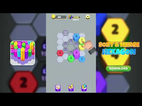 Hexa Color Merge Puzzle video thumbnail