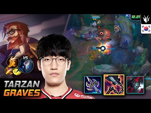 Tarzan Jungle Graves Build Goredrinker Fleet Footwork - LOL KR 12.21