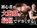 【筋トレ】初心者の方必見!大胸筋を最短でデカくするためのトレーニング