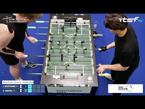 J. Wortmann vs R. Hampel - Herren Einzel - 3rd place - DTFB Deutsche Meisterschaft