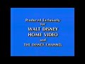 Walt Disney Home Video The Disney Channel April 1985