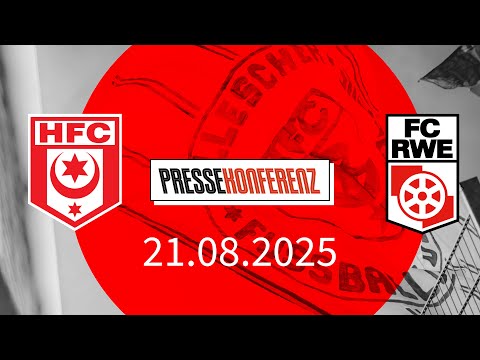 Pressekonferenz vor dem Spiel des HFC gegen RWE