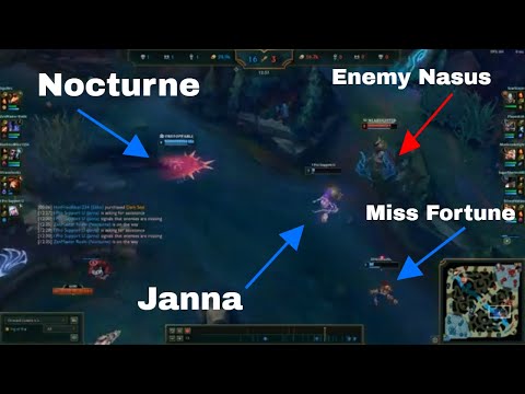 Nocturne Saves Janna Support Cause of What Miss Fortune Did