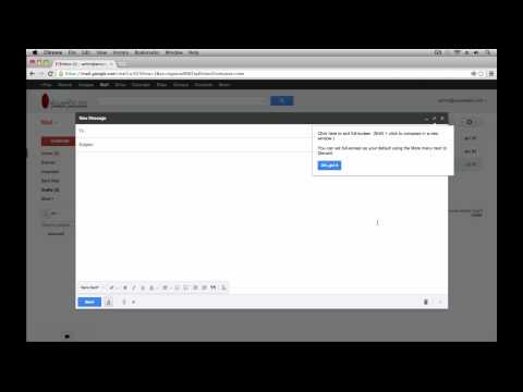 Gmail - New Compose Mail Window Size Tutorial (Part 7) Video