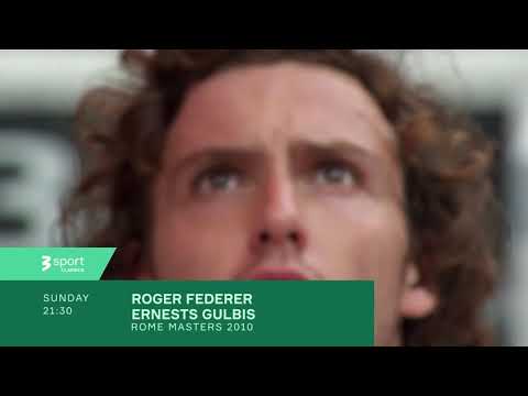 Roger Federer - Ernests Gulbis  "Rome masters" 2010