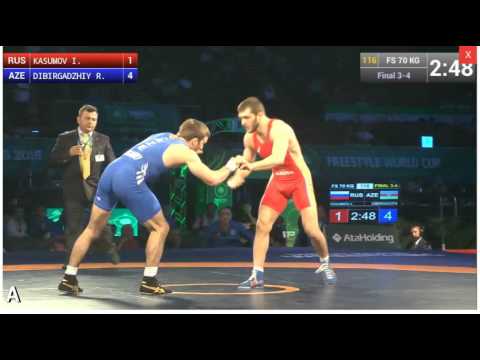 70 кг. Исраил Касумов (Россия) - Руслан Дибиргаджиев (Азербайджан)